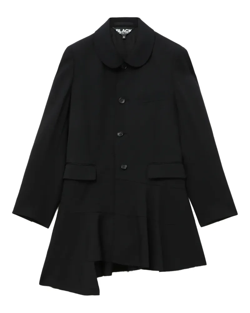 Comme des Garçons Mantel mit Schößchen - Schwarz Schwarz
