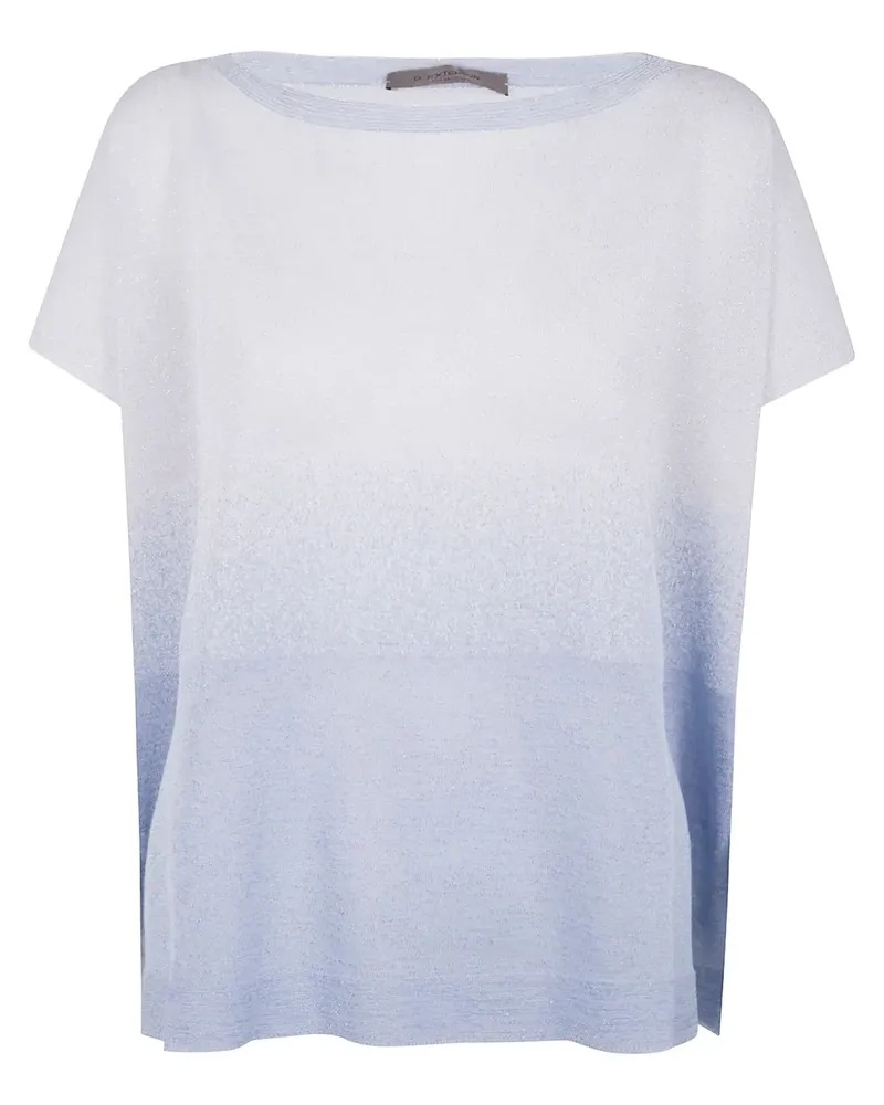 D.EXTERIOR Pullover mit U-Boot-Ausschnitt - Blau Blau