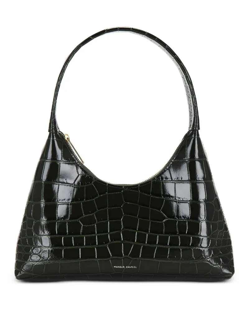 Mansur Gavriel croc-embossed tote bag - Grün Grün
