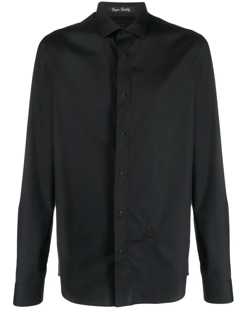 Philipp Plein Sugar Daddy Hemd - Schwarz Schwarz