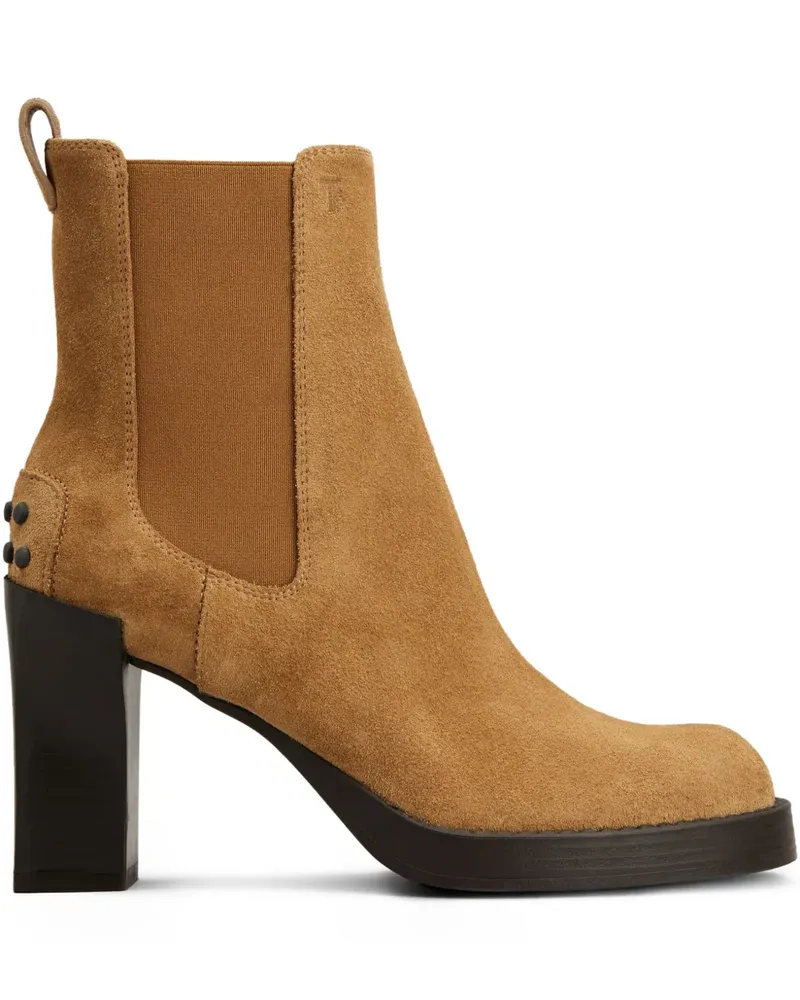 TOD'S Chelsea-Boots aus Wildleder 80mm - Braun Braun