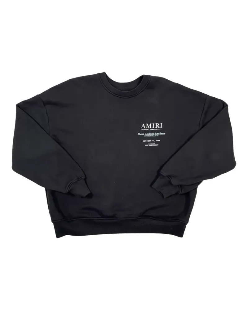 Amiri Goldstein Residence Pullover mit Print - Schwarz Schwarz