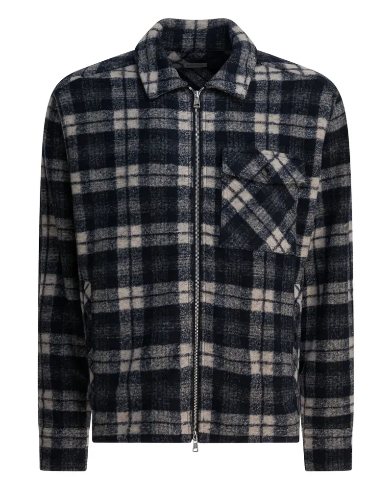 Moncler Karierte Hemdjacke - Grau Grau