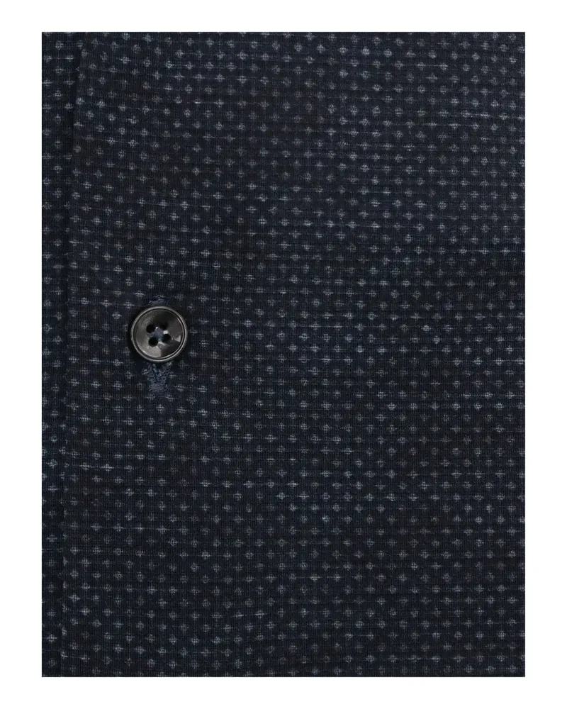 XACUS patterned shirt - Blau Blau
