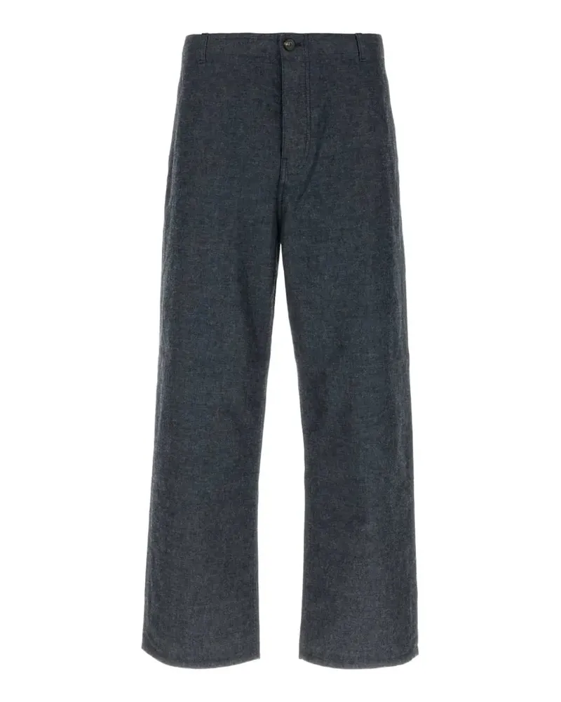 Prada Hose mit Logo-Patch - Blau Blau
