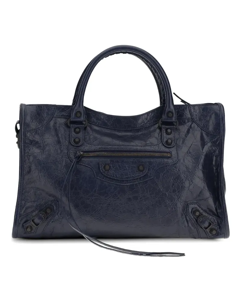 Balenciaga Mittelgroße Le City Schultertasche - Blau Blau