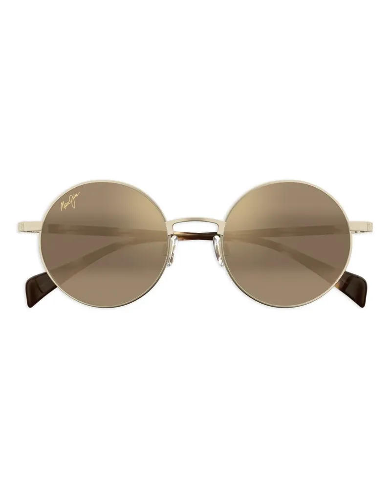 Maui Jim Runde Mokupuni Sonnenbrille - Gold Gold