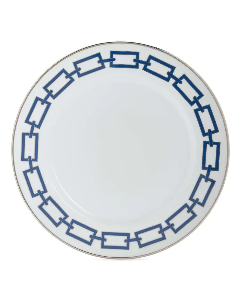 Ginori 1735 Flacher Catene Teller mit Kettengliedern (28cm) - Weiß Weiß