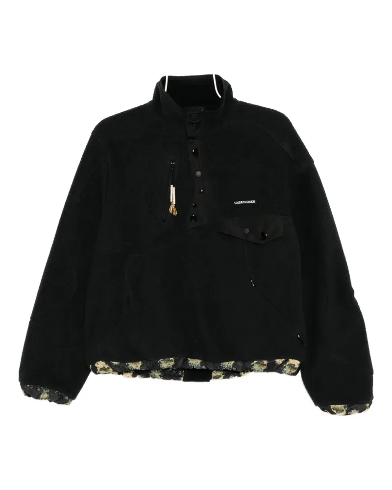 Undercover logo-patch top - Schwarz Schwarz