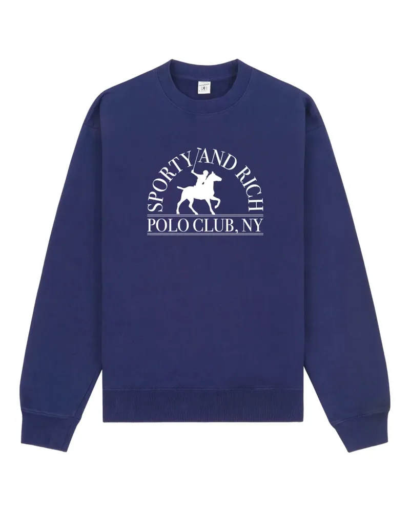 SPORTY & RICH Klassisches Sweatshirt - Blau Blau