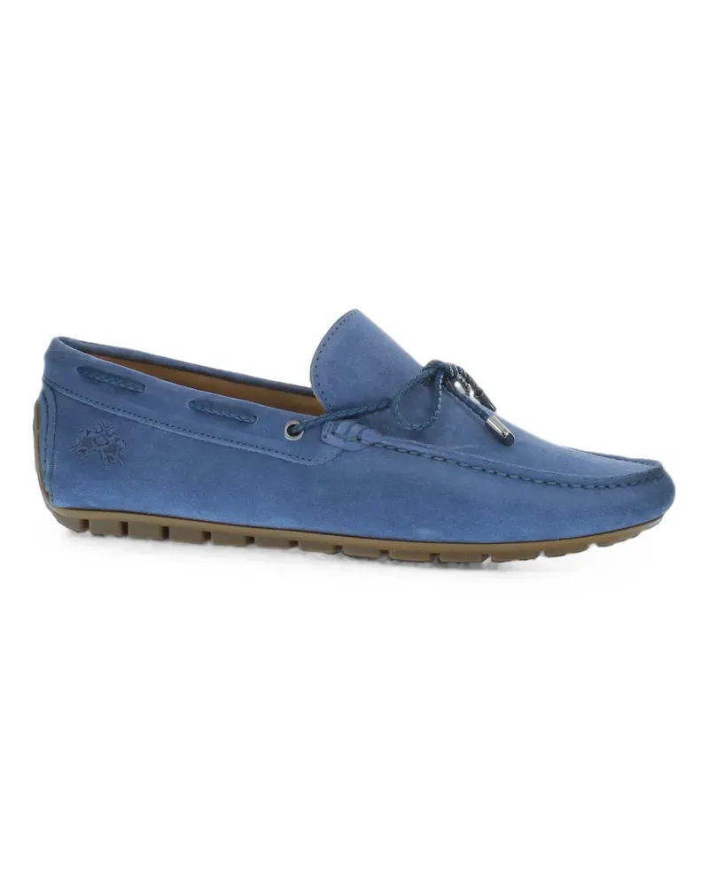 La Martina Napoli suede loafers - Blau Blau