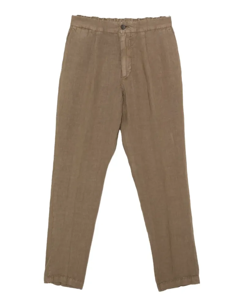 Alpha Industries Leinenhose mit elastischem Bund - Braun Braun