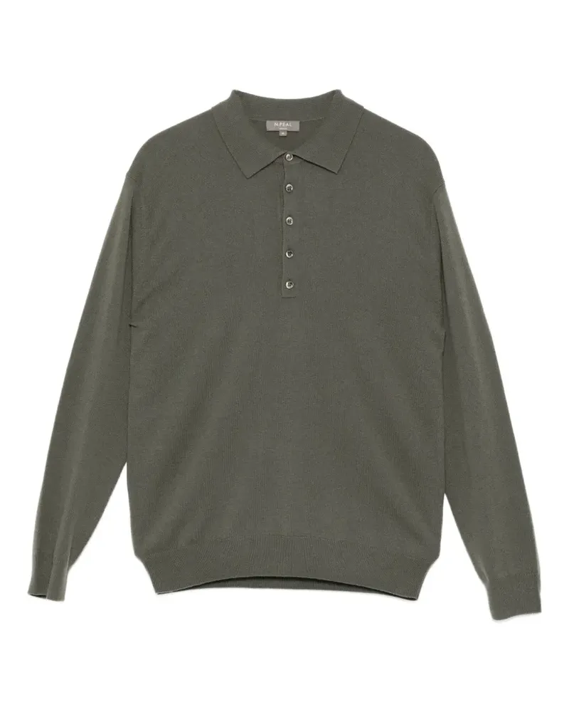 N.Peal Poloshirt aus Kaschmir - Grün Grün