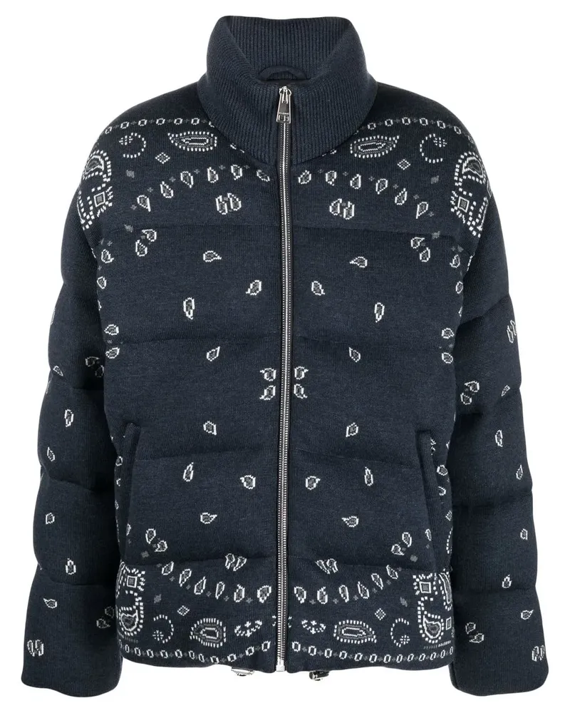 Alanui Gefütterte Jacke mit Print - Blau Blau