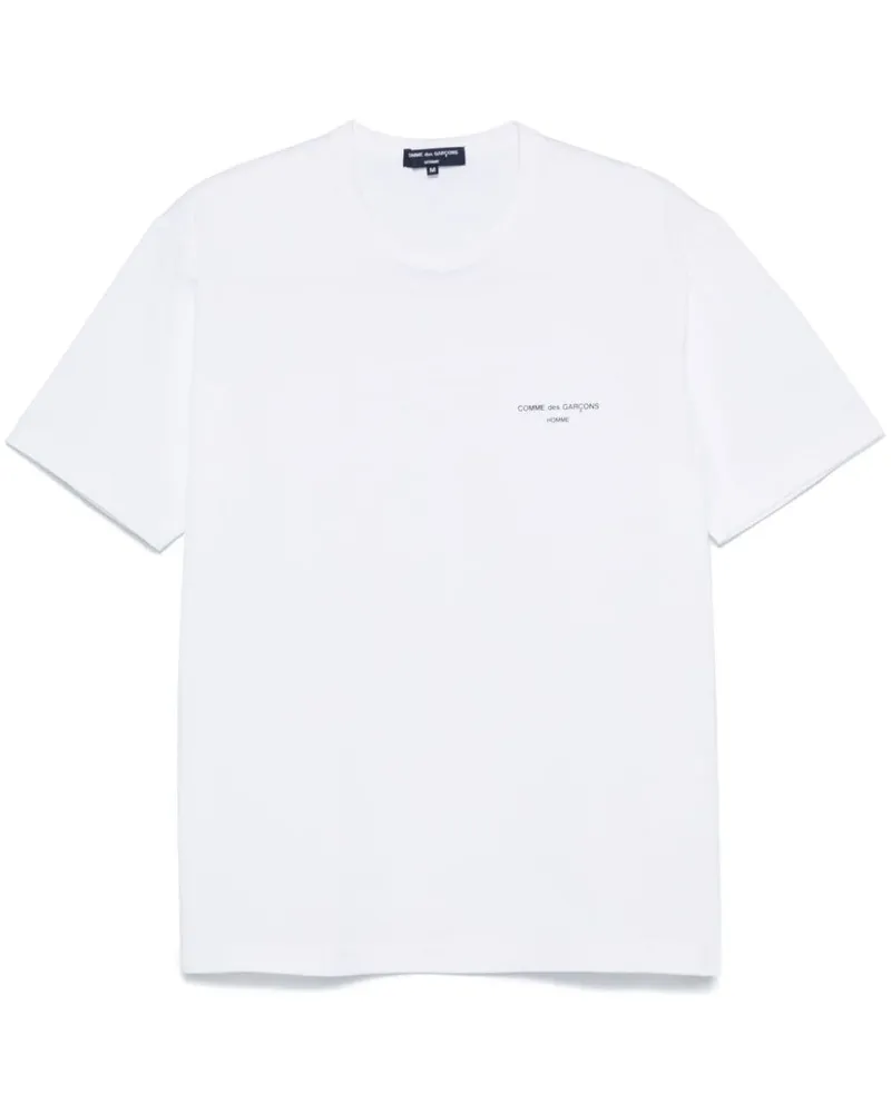 Comme des Garçons T-Shirt mit Logo-Print - Weiß Weiß