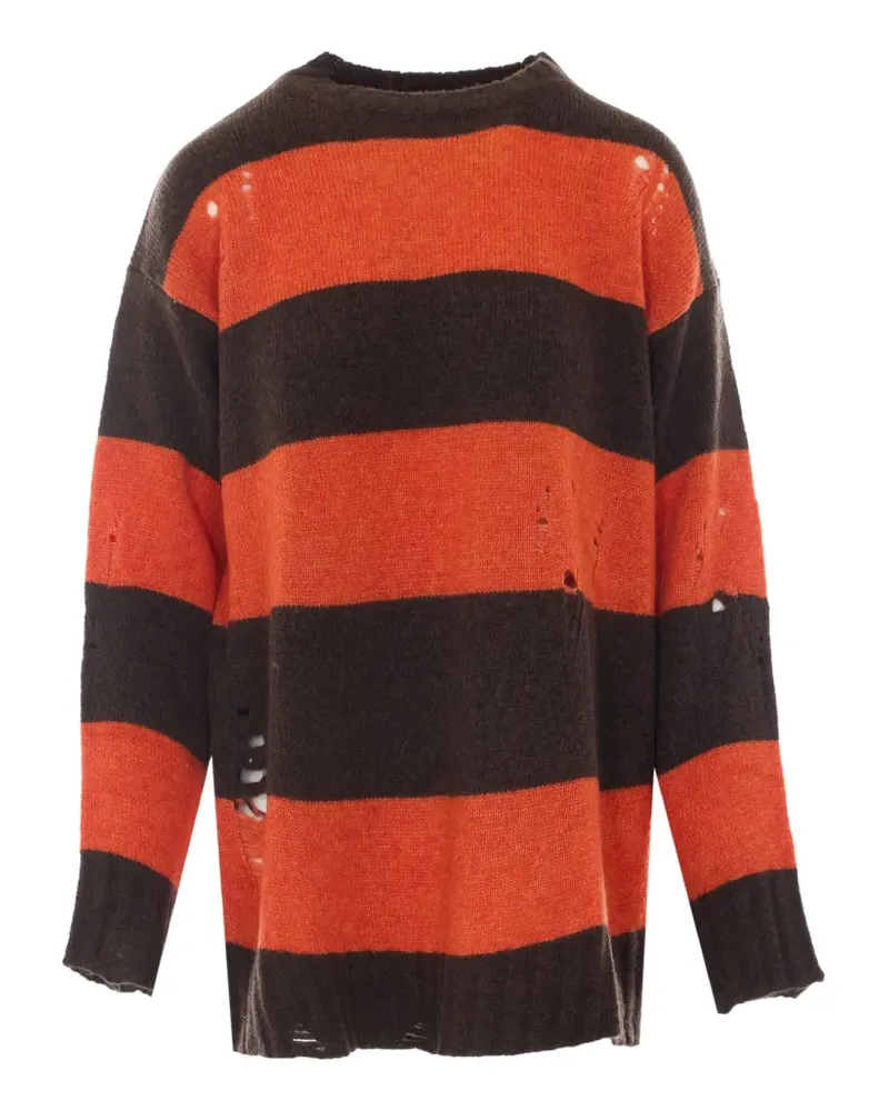 Aniye By Lilith Pullover im Distressed-Look - Orange Orange