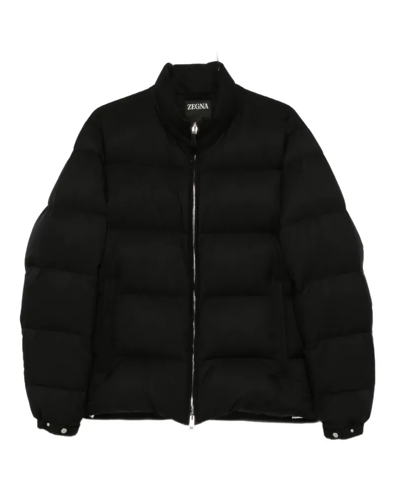 Ermenegildo Zegna zip-up quilted jacket - Schwarz Schwarz