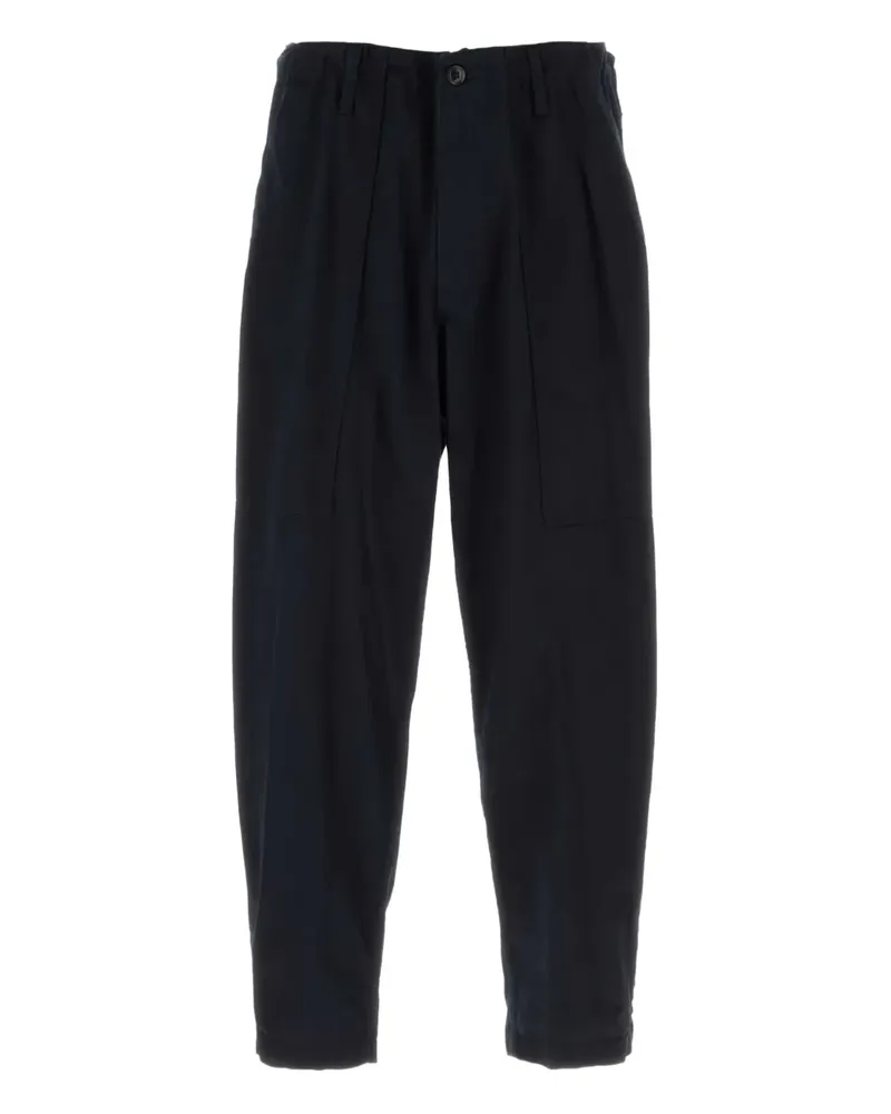Yohji Yamamoto patch-pocket jeans - Blau Blau