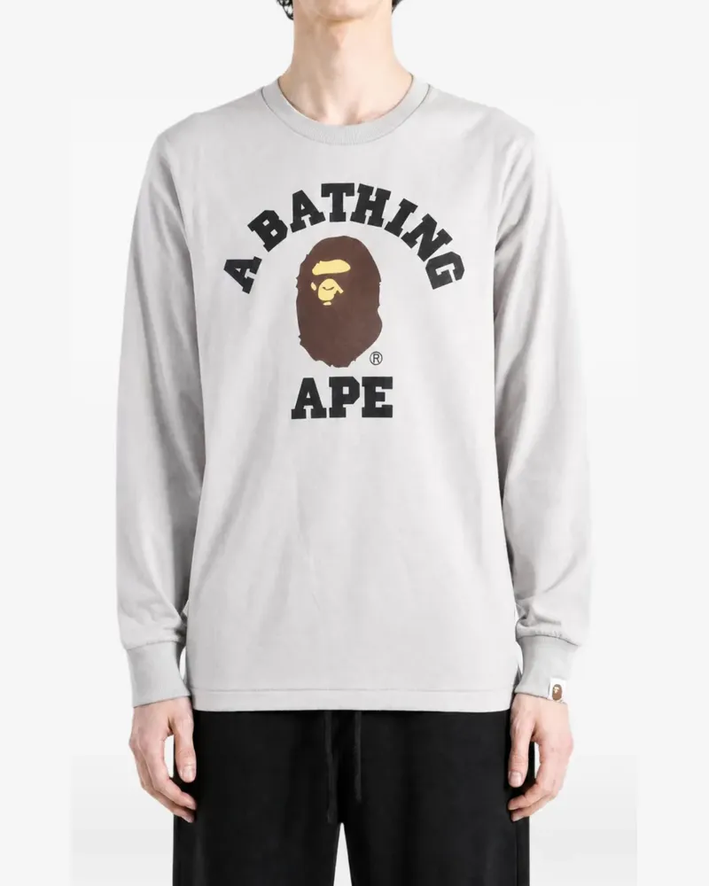 BAPE Ape Head T-Shirt - Grau Grau