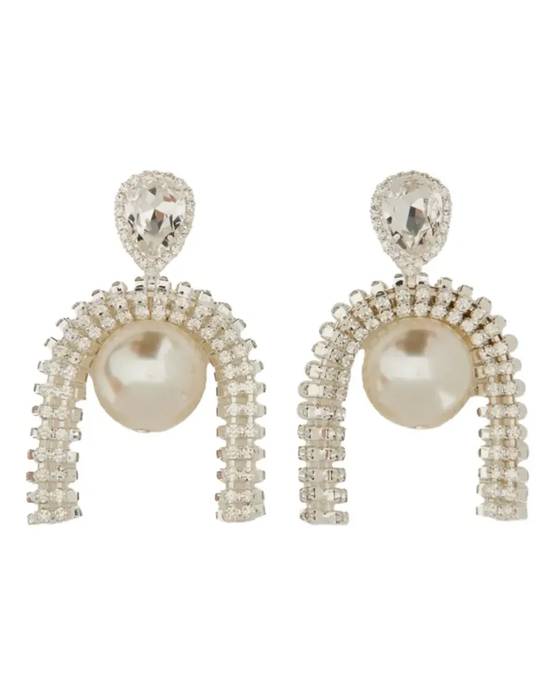 Magda Butrym crystal-embellished drop earrings - Silber Silber