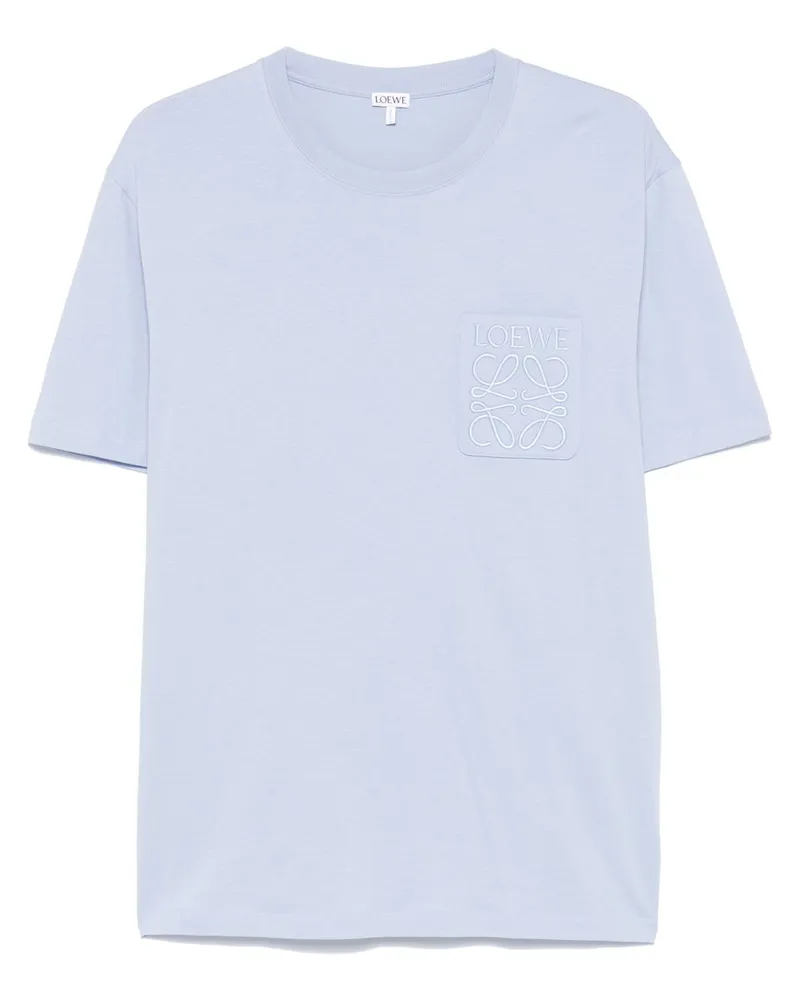 Loewe Sweatshirt mit aufgesticktem Anagram - Blau Blau