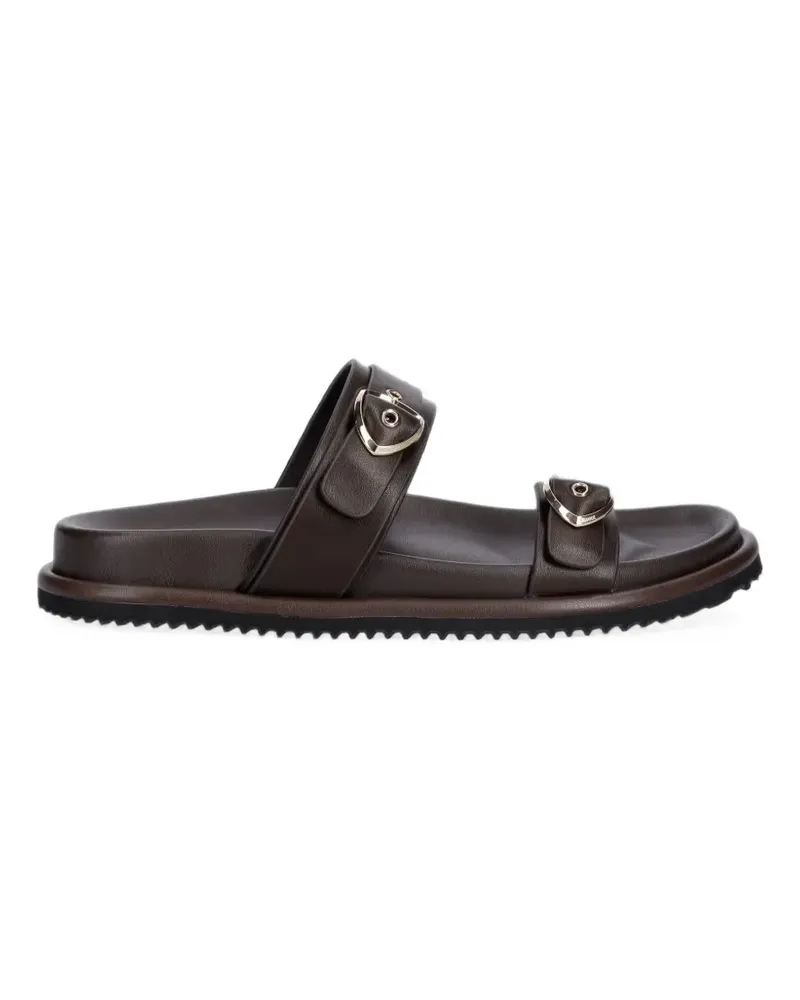 Blauer Bloom03 buckle-fastening leather sandals - Braun Braun