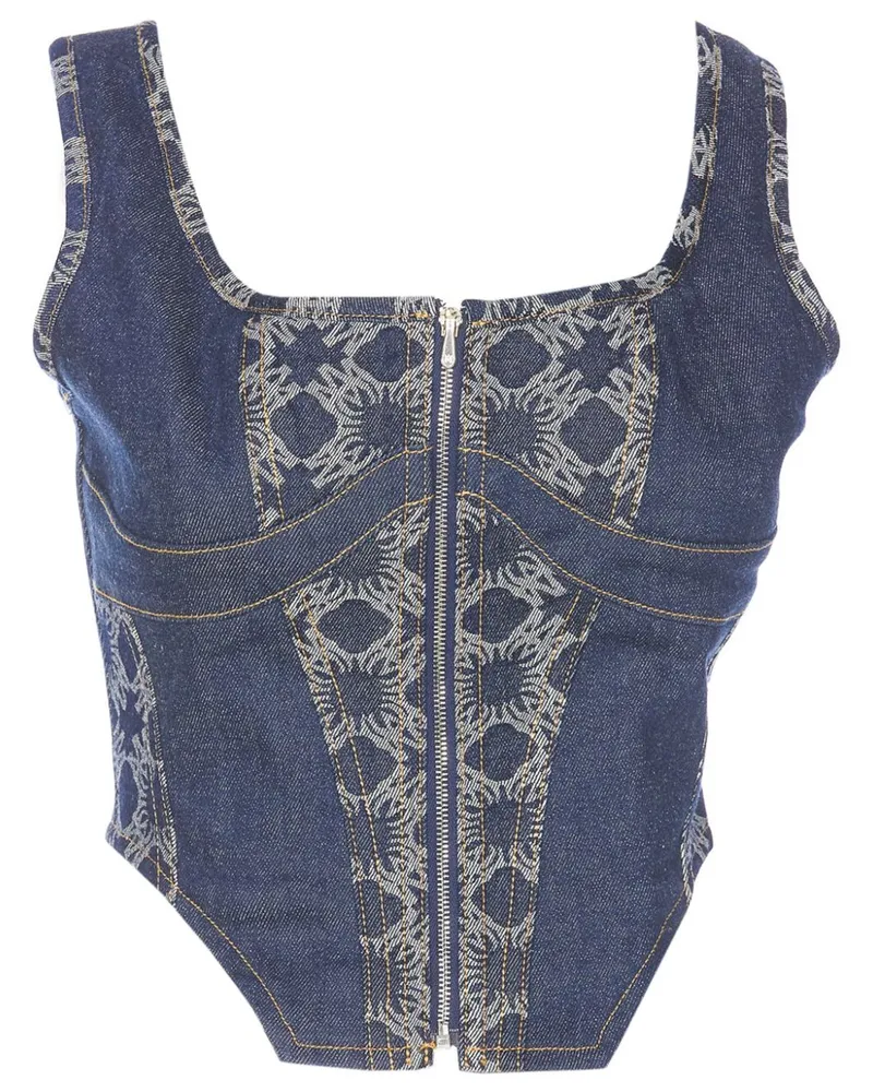 Amiri MA Quad Corsage - Blau Blau