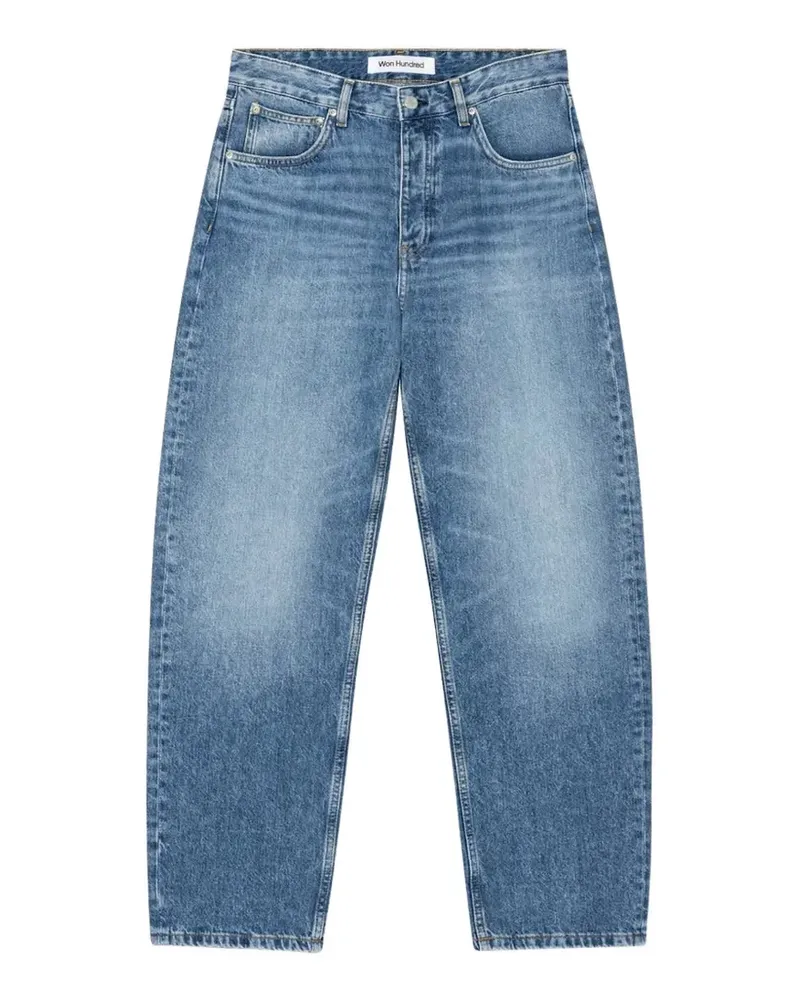 Won Hundred Alexandra Jeans in Ballonform - Blau Blau