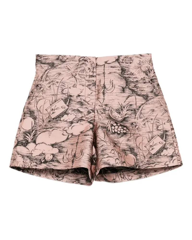 SHIATZY CHEN Jacquard-Shorts - Rosa Rosa