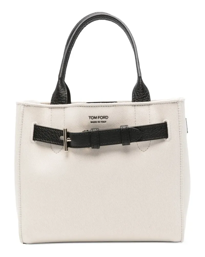 Tom Ford Audrey logo-detail tote bag - Nude Nude