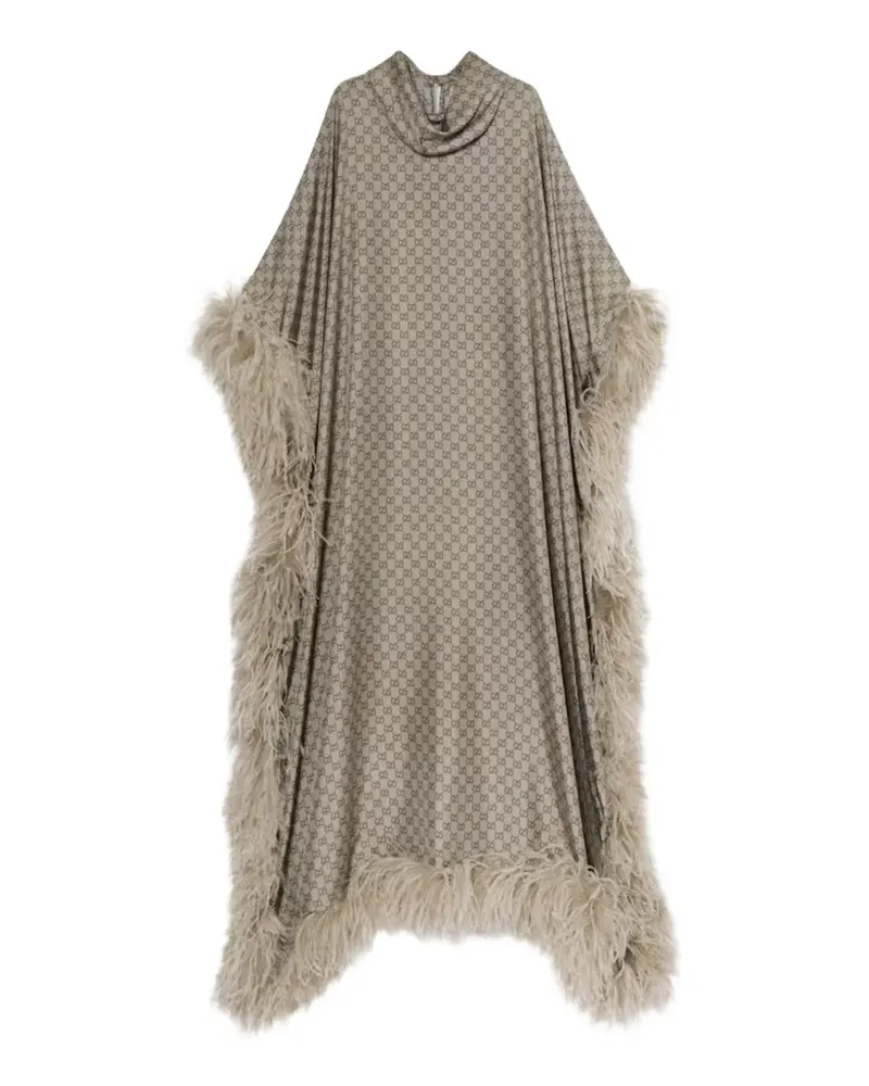 Gucci printed silk maxi dress - Nude Nude