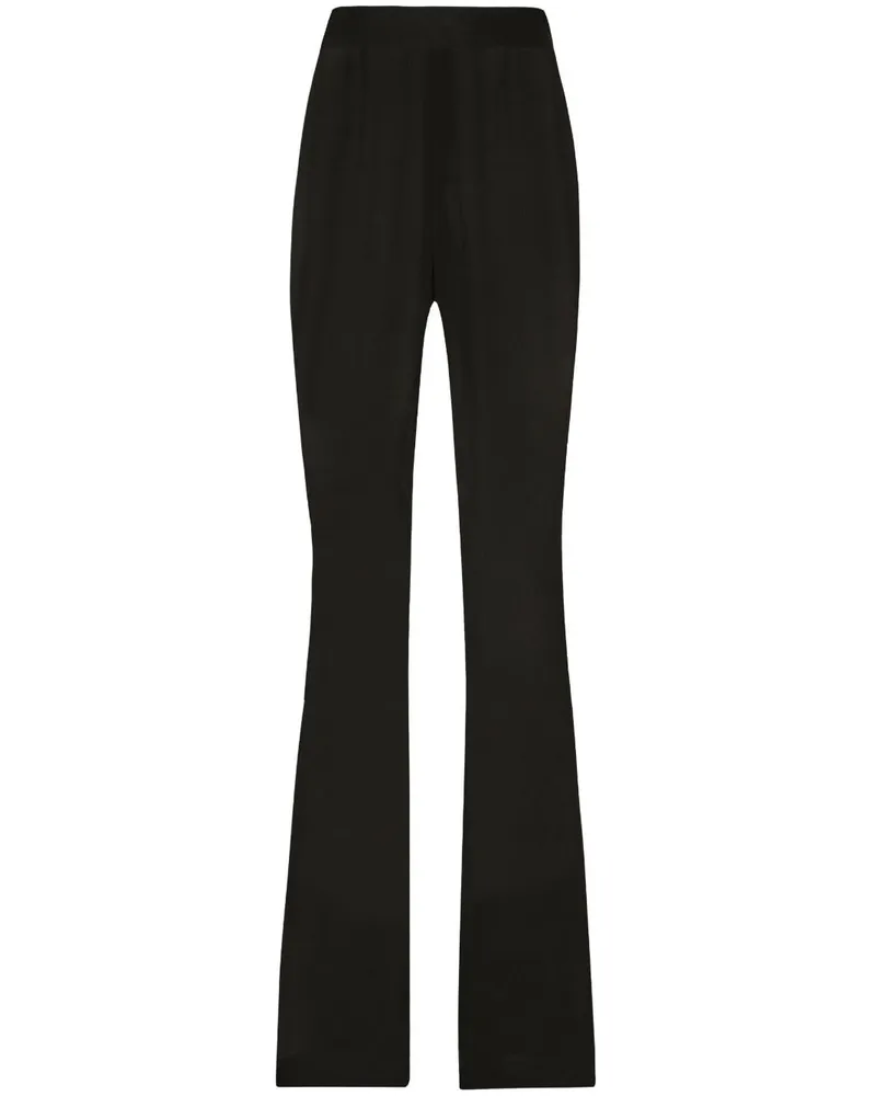Dolce & Gabbana Ausgestellte Hose - Schwarz Schwarz