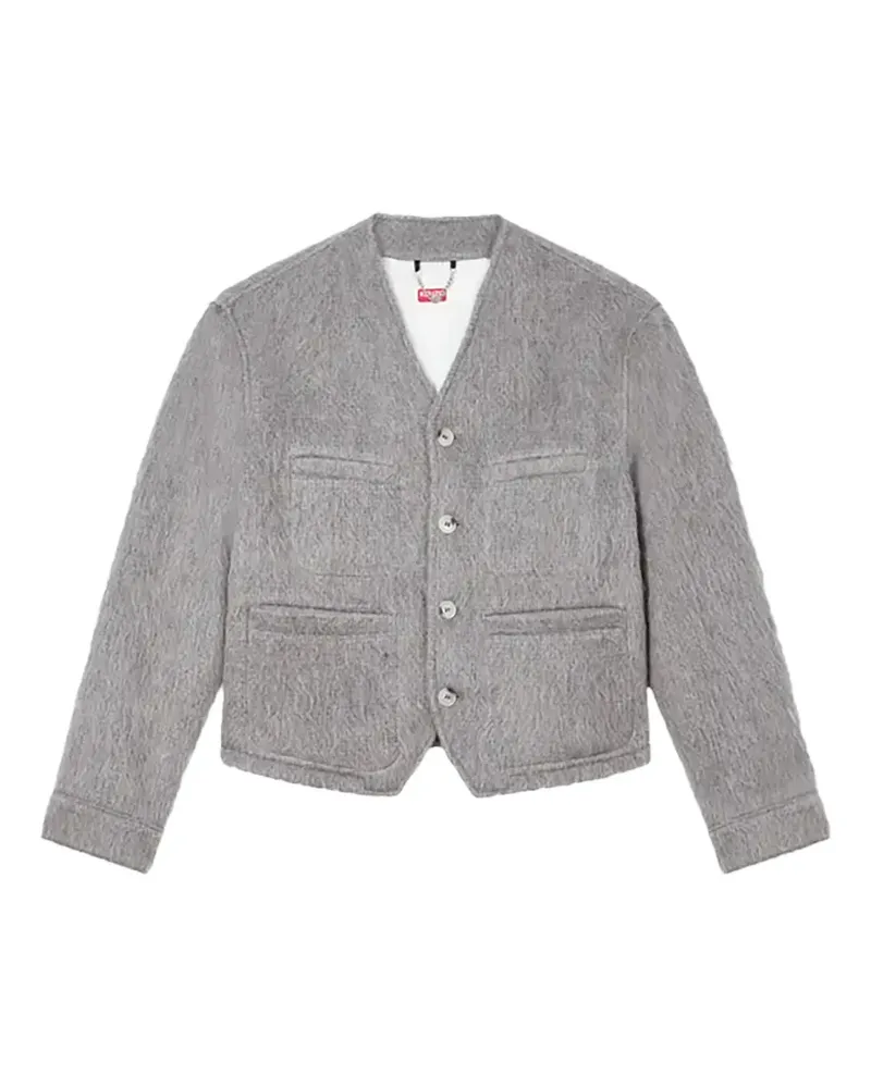 Kenzo collarless jacket - Grau Grau