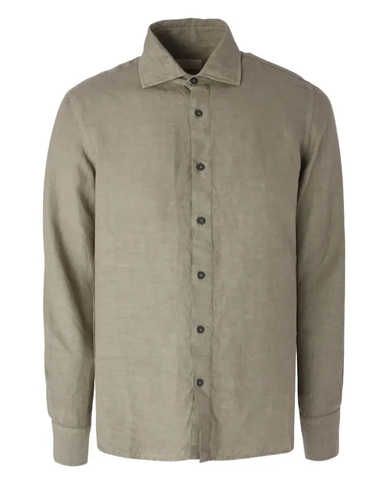 120% Lino Klassisches Hemd - Nude Nude