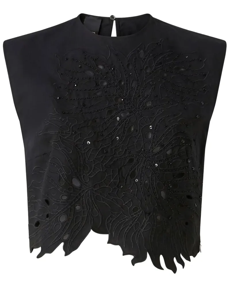 Pinko Besticktes Top - Schwarz Schwarz