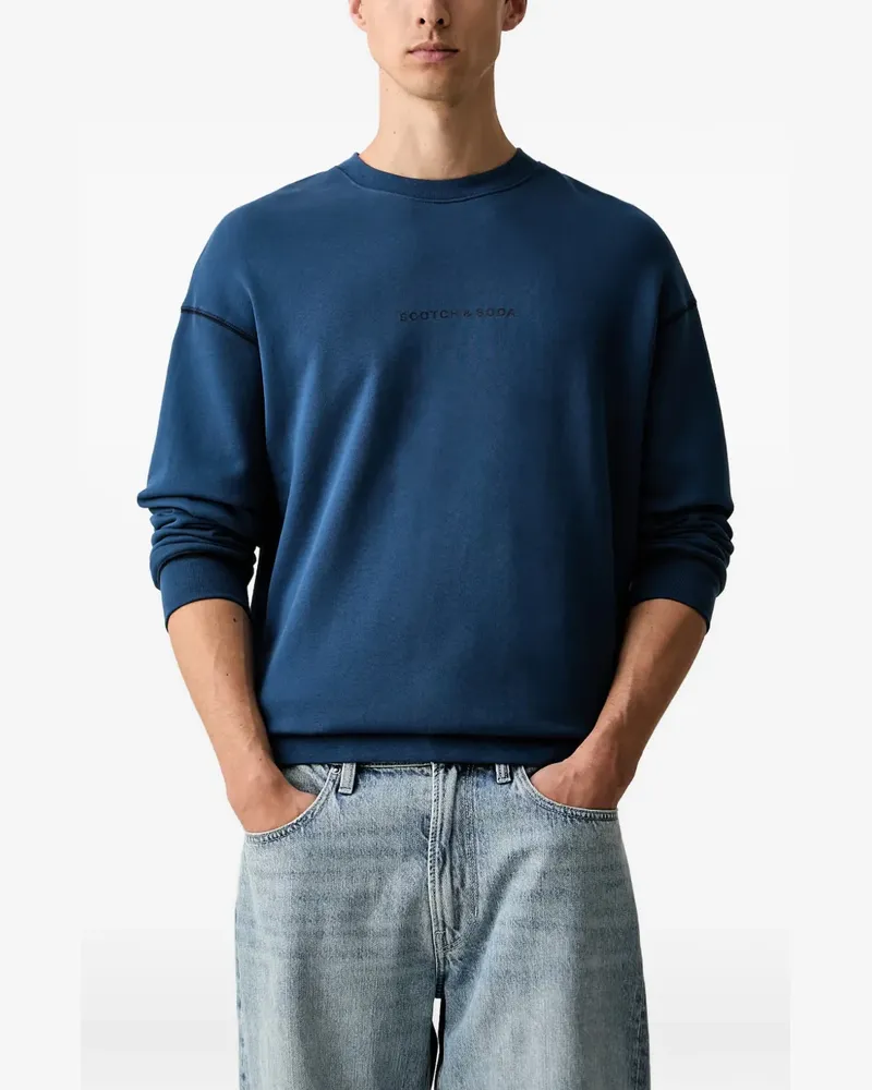 Scotch&Soda logo-print sweater - Blau Blau