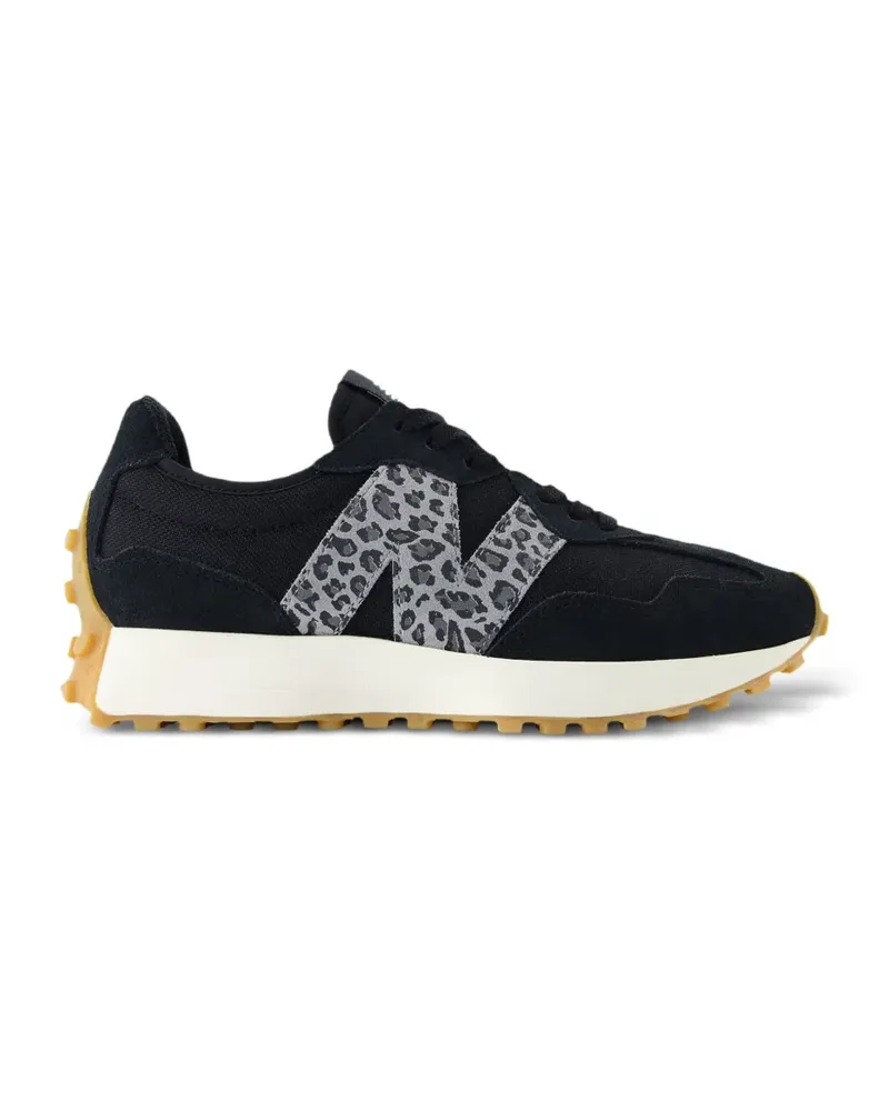 New Balance 327 leopard-print logo sneakers - Schwarz Schwarz