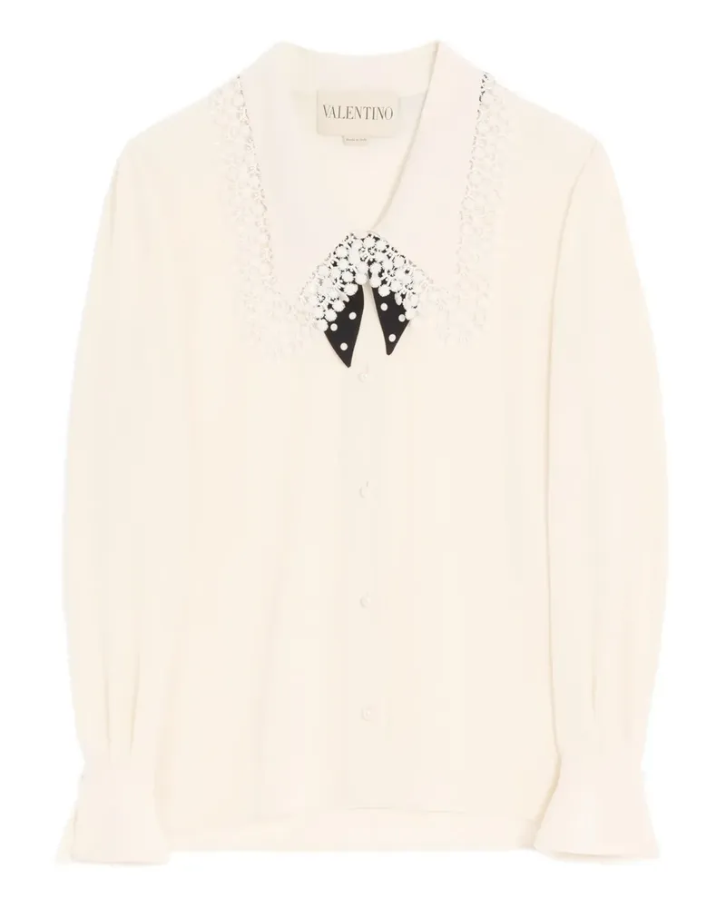 Valentino Garavani Seidenhemd aus Spitze - Nude Nude