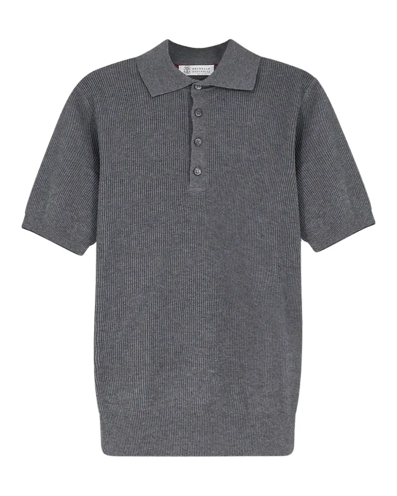 Brunello Cucinelli cotton polo shirt - Grau Grau