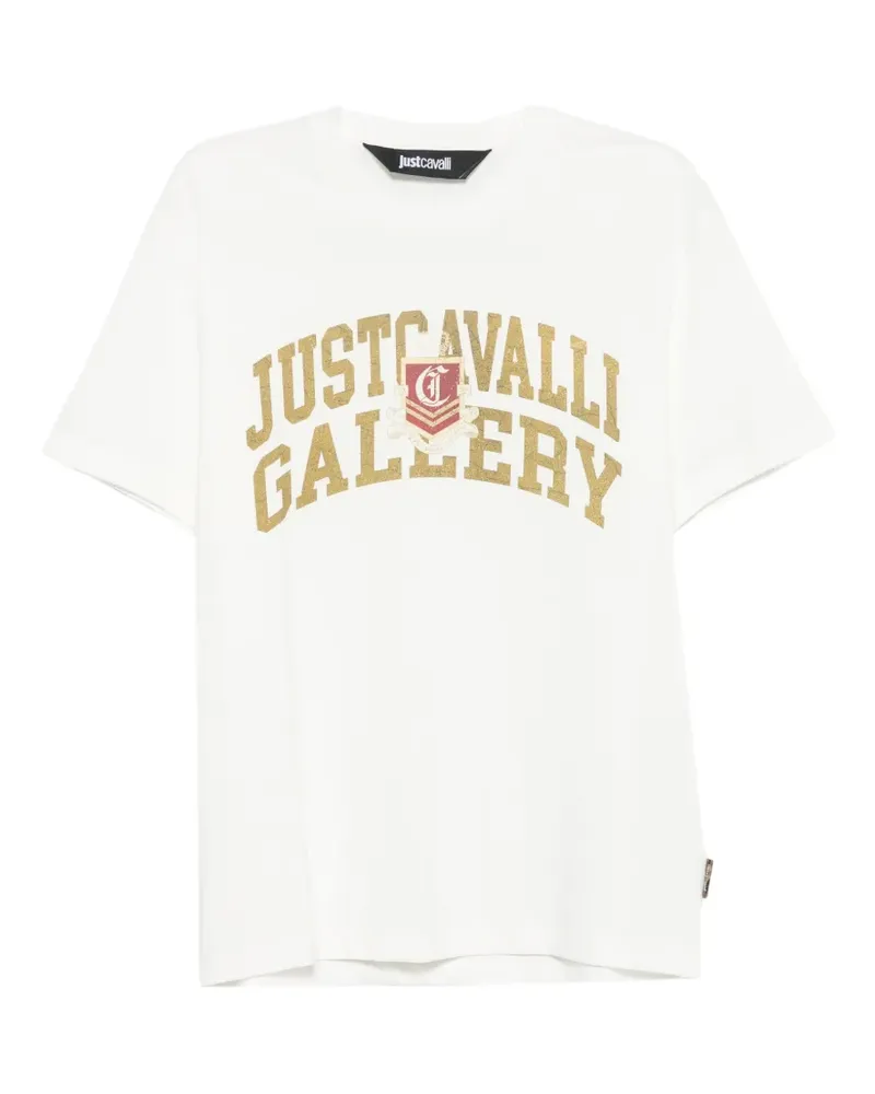 Just Cavalli T-Shirt mit Logo-Print - Weiß Weiß