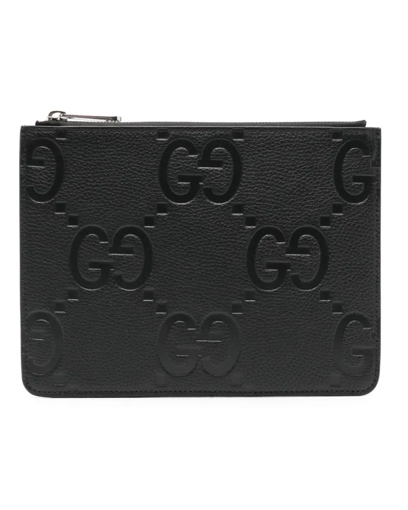 Gucci Jumbo GG Clutch - Schwarz Schwarz