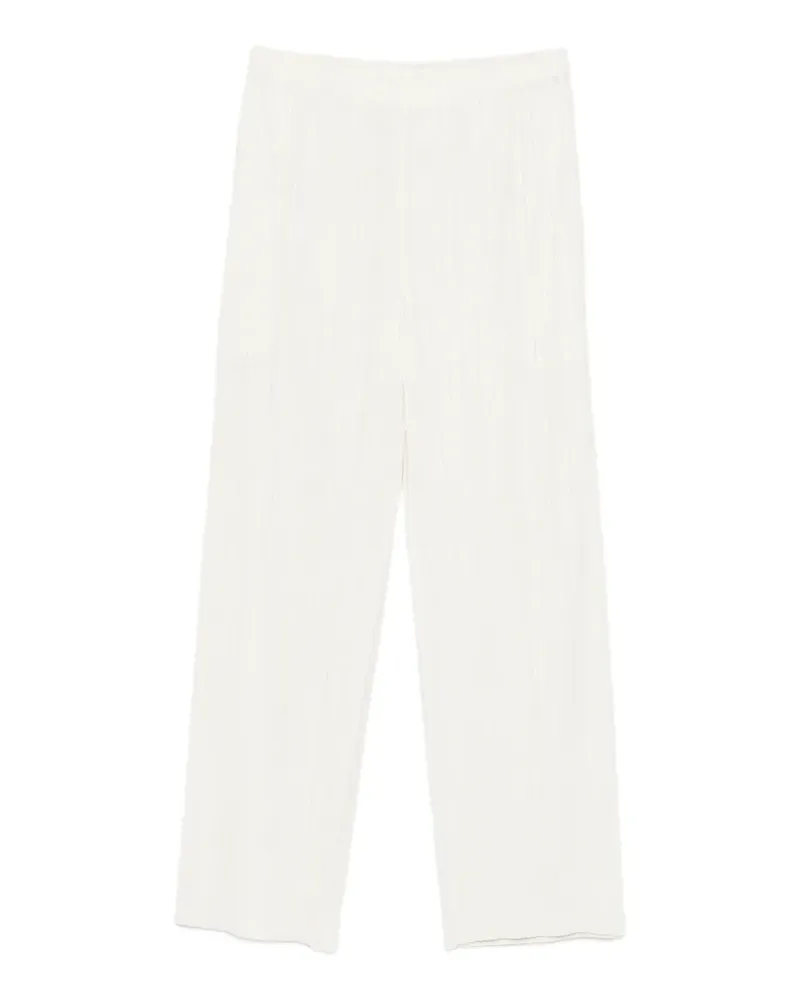 Issey Miyake Cropped-Hose mit Falten - Gelb Gelb