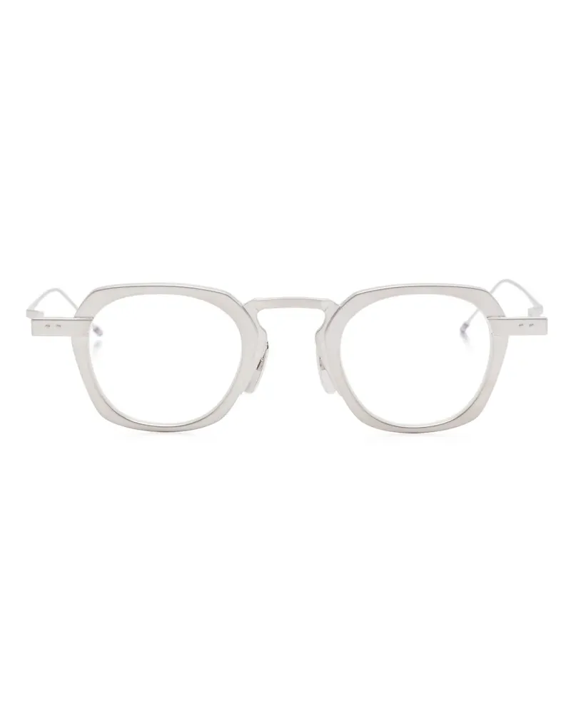 Thom Browne Brille mit rundem Gestell - Silber Silber
