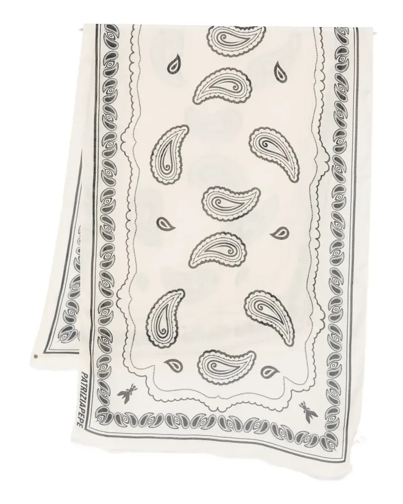 Patrizia Pepe graphic-print scarf - Nude Nude