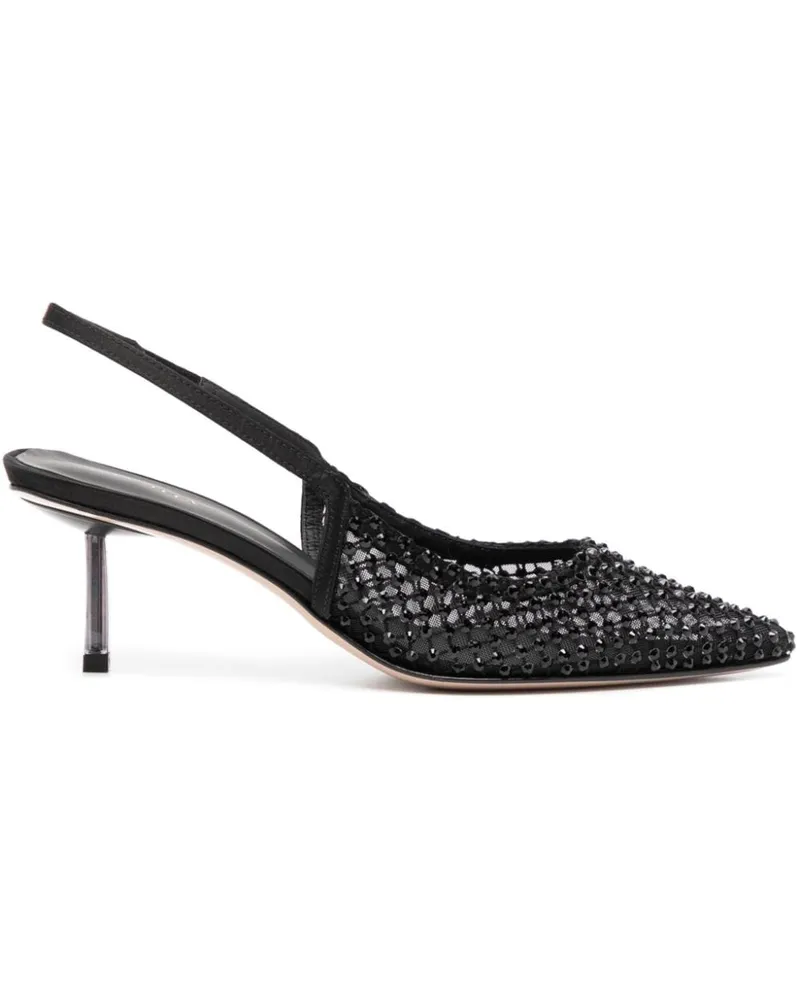Le Silla Gilda Slingback-Pumps, 60mm - Schwarz Schwarz