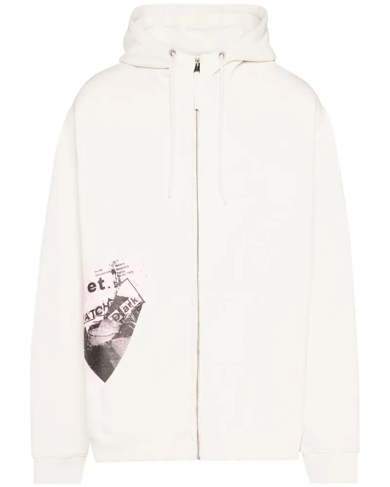 Maison Margiela Invitation Kapuzenjacke - Weiß Weiß
