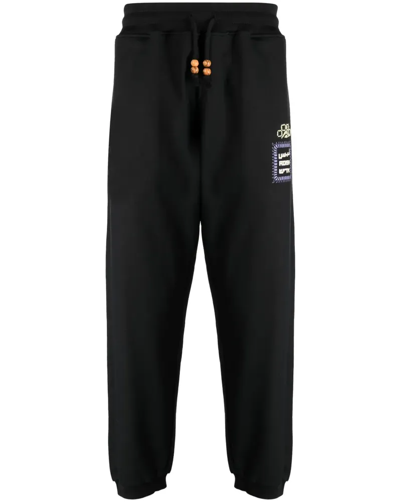 ADISH Alkhws Jogginghose mit Logo-Print - Schwarz Schwarz