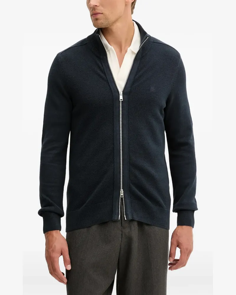 Marc O'Polo mock-neck cardigan - Blau Blau