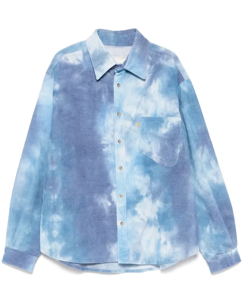 ERL Hemd aus Cord - Blau Blau