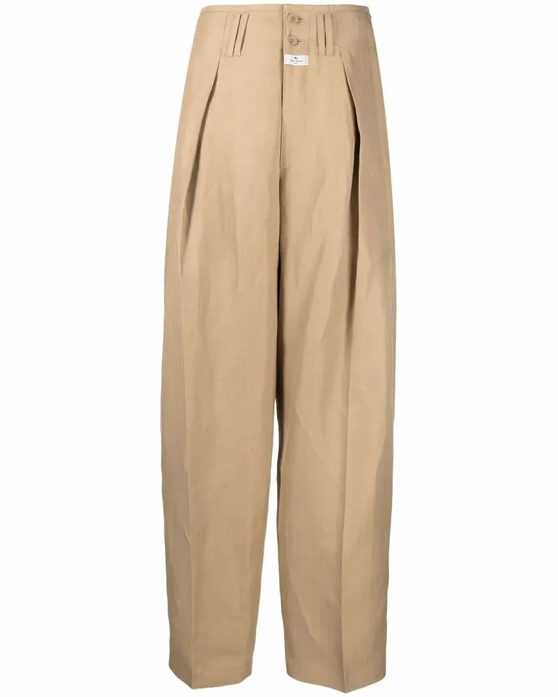 Etro Hose mit weitem Bein - Braun Braun
